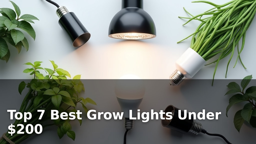 Top 7 Best Grow Lights Under $200