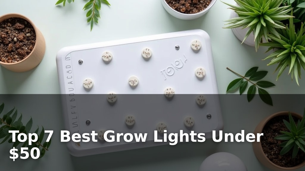 Top 7 Best Grow Lights Under $50