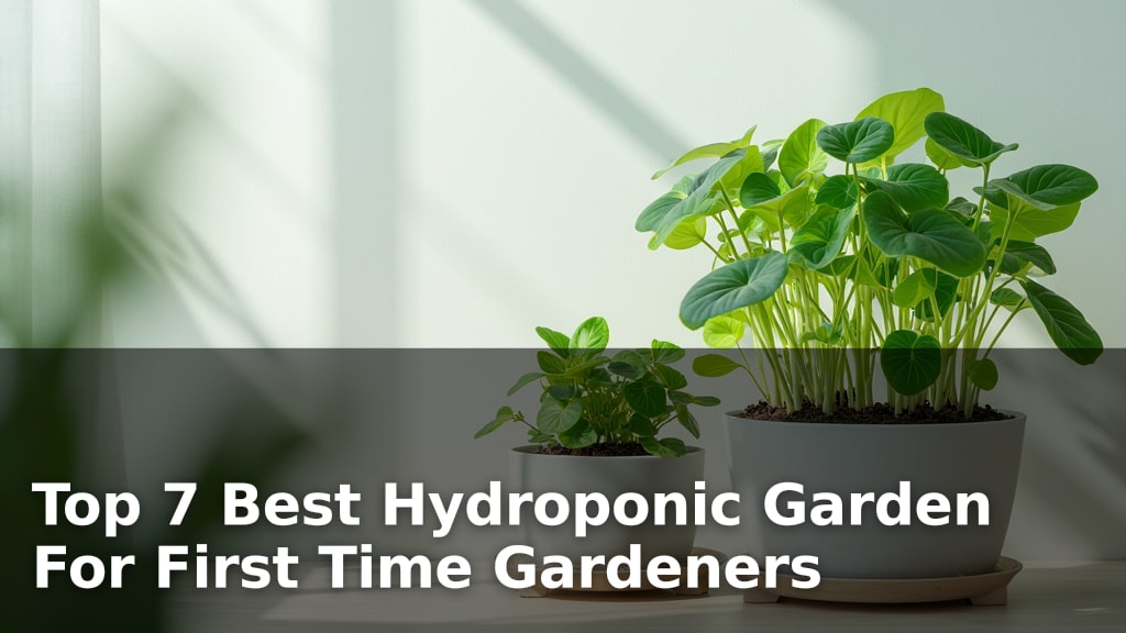Top 7 Best Hydroponic Garden For First Time Gardeners