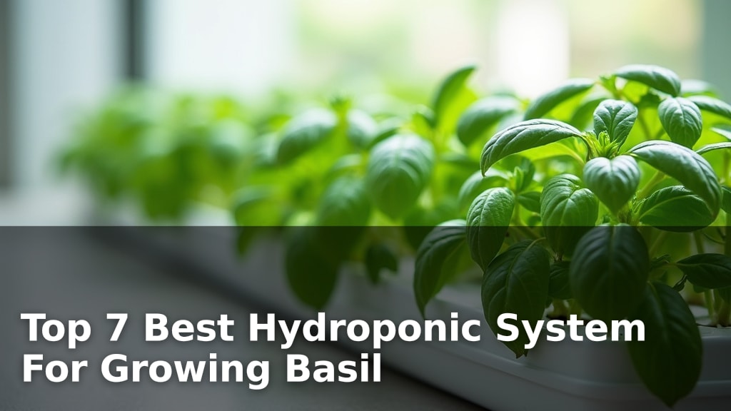 Top 7 Best Hydroponic System For Growing Basil