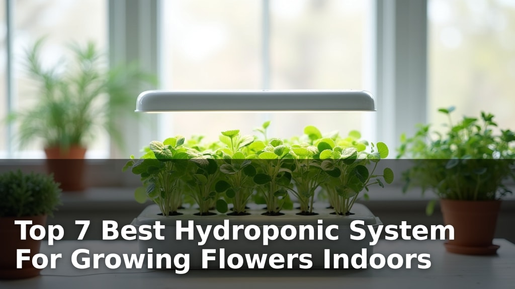 Top 7 Best Hydroponic System For Growing Flowers Indoors