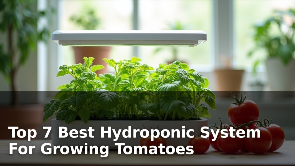 Top 7 Best Hydroponic System For Growing Tomatoes