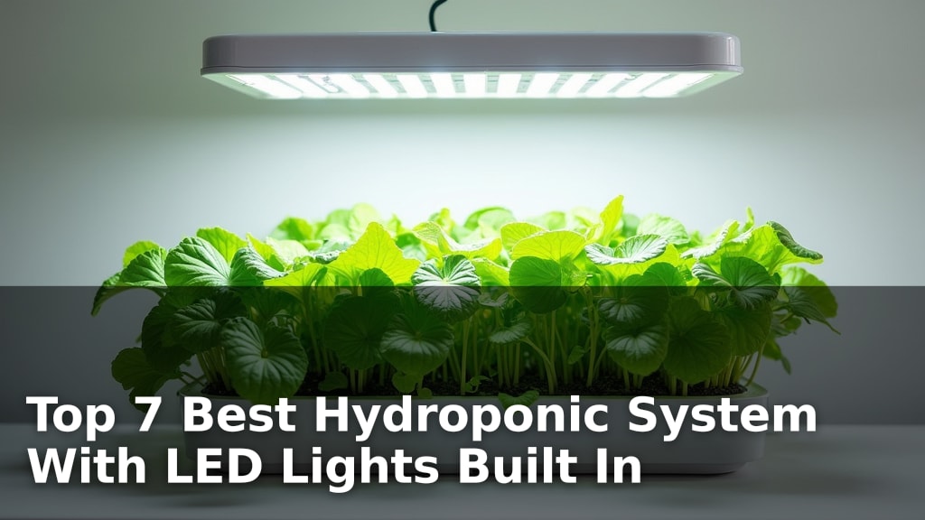Top 7 Best Hydroponic System With LED Lights Built In
