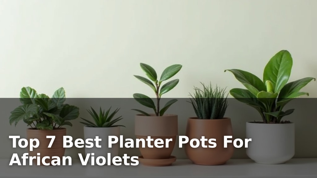 Top 7 Best Planter Pots For African Violets