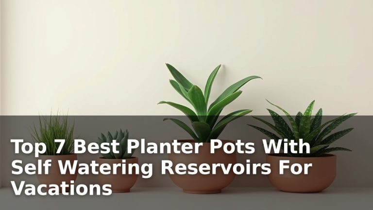 Top 7 Best Planter Pots With Self Watering Reservoirs For Vacations