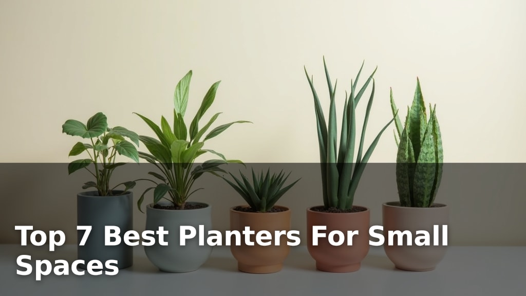 Top 7 Best Planters For Small Spaces