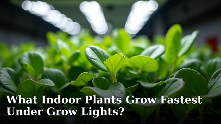 What Indoor Plants Grow Fastest Under Grow Lights?