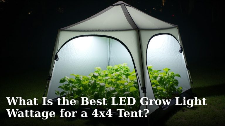 What Is the Best LED Grow Light Wattage for a 4x4 Tent?