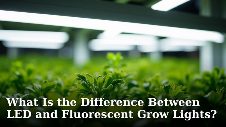 What Is the Difference Between LED and Fluorescent Grow Lights?