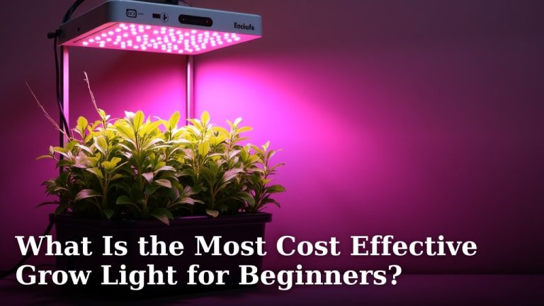 What Is the Most Cost Effective Grow Light for Beginners?