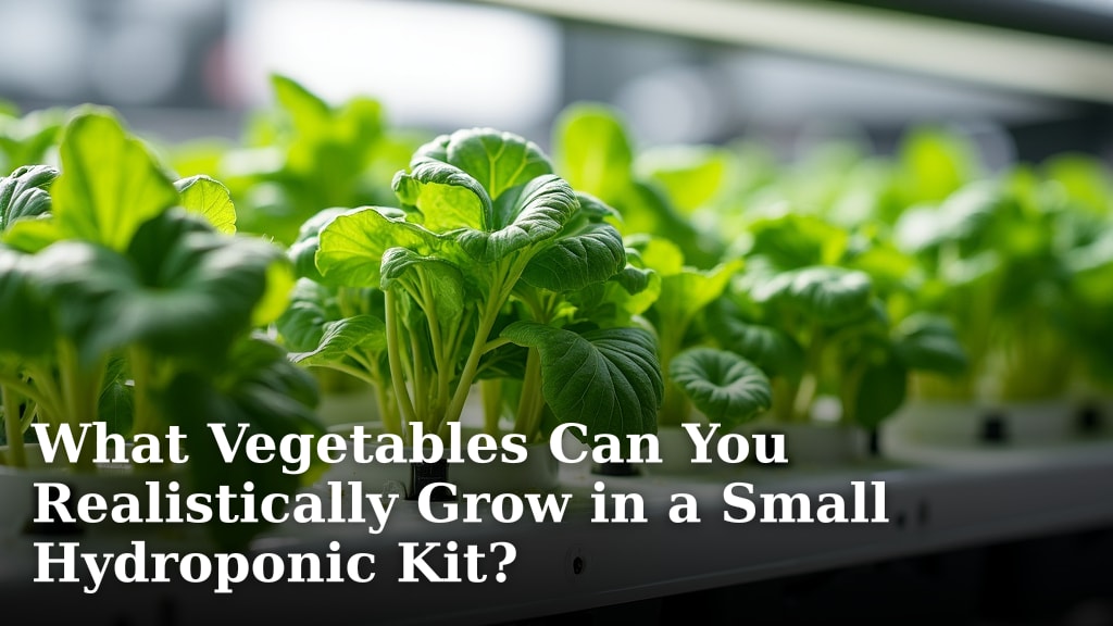 What Vegetables Can You Realistically Grow in a Small Hydroponic Kit?