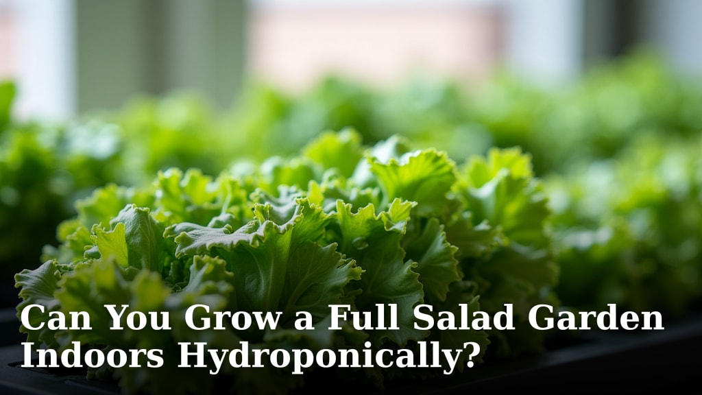 Can You Grow a Full Salad Garden Indoors Hydroponically?