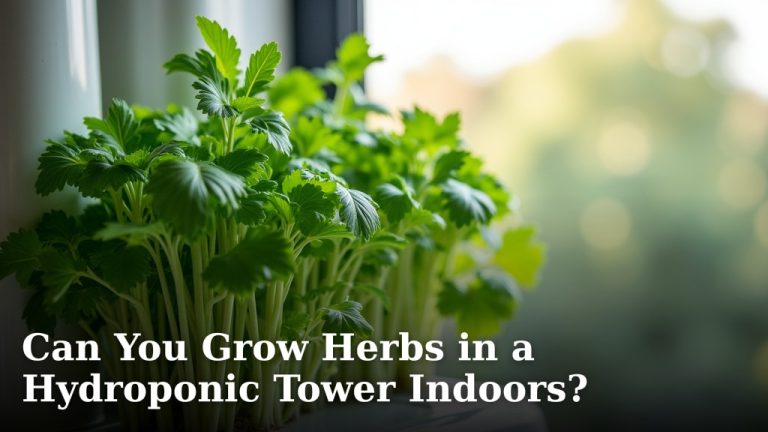 Can You Grow Herbs in a Hydroponic Tower Indoors?