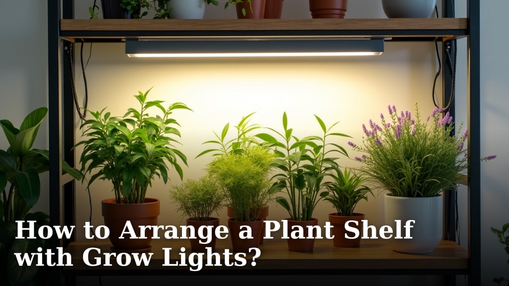 How to Arrange a Plant Shelf with Grow Lights?