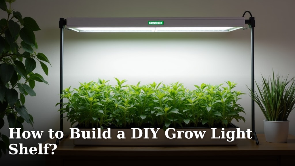 How to Build a DIY Grow Light Shelf?