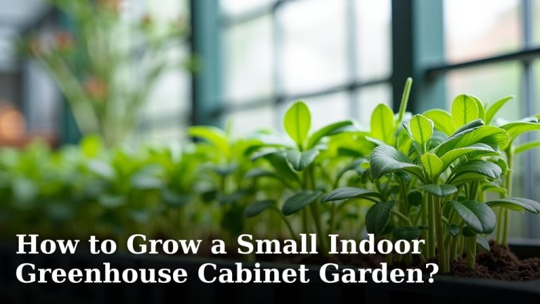 How to Grow a Small Indoor Greenhouse Cabinet Garden?