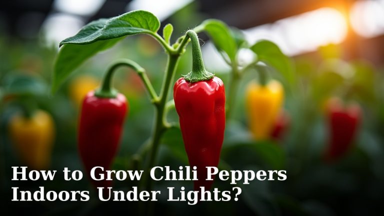 How to Grow Chili Peppers Indoors Under Lights?