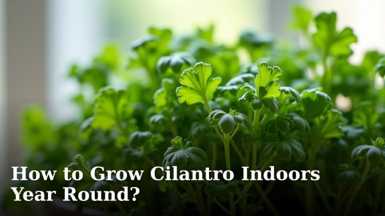 How to Grow Cilantro Indoors Year Round?