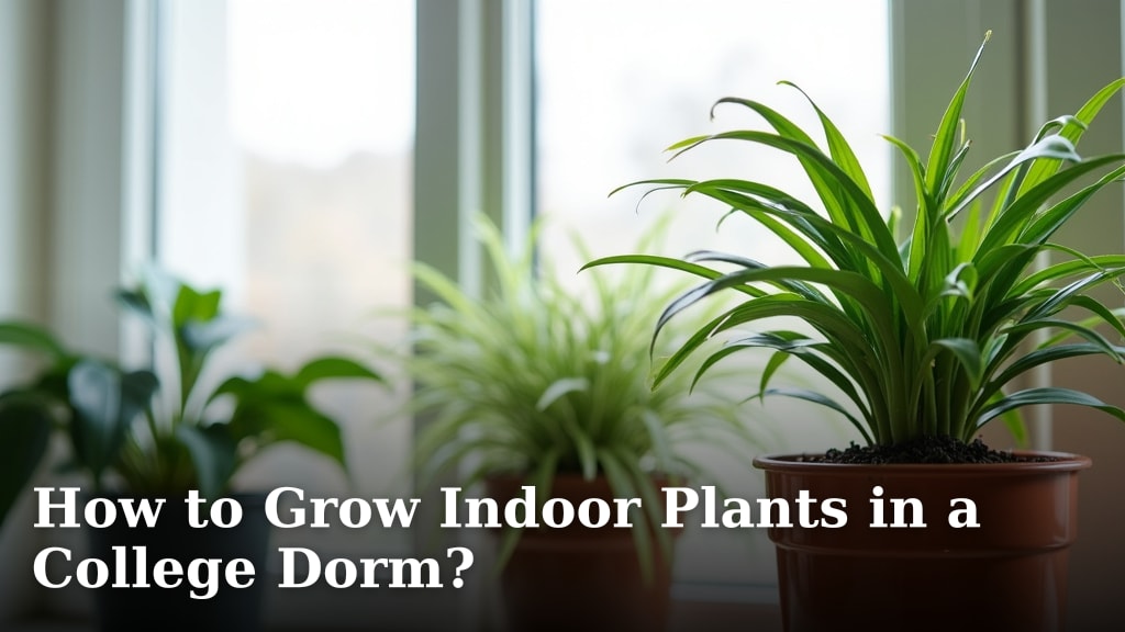 How to Grow Indoor Plants in a College Dorm?
