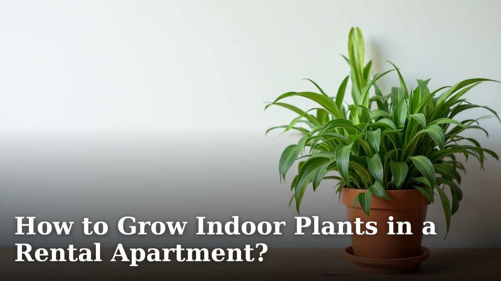 How to Grow Indoor Plants in a Rental Apartment?