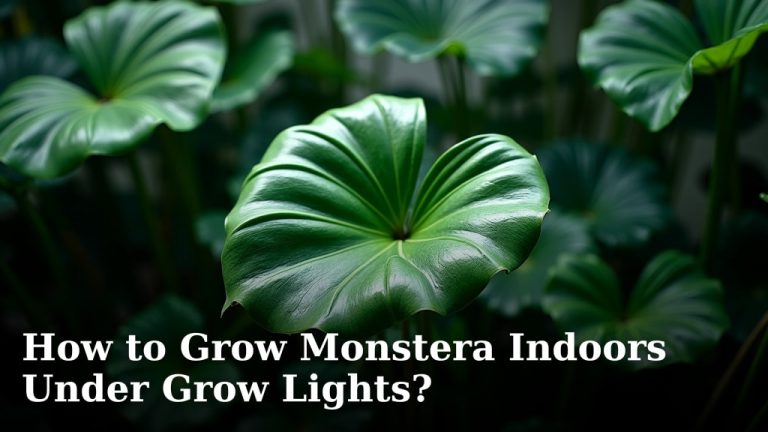 How to Grow Monstera Indoors Under Grow Lights?