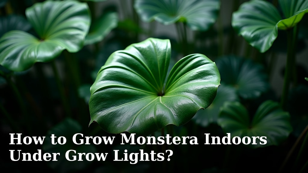 How to Grow Monstera Indoors Under Grow Lights?