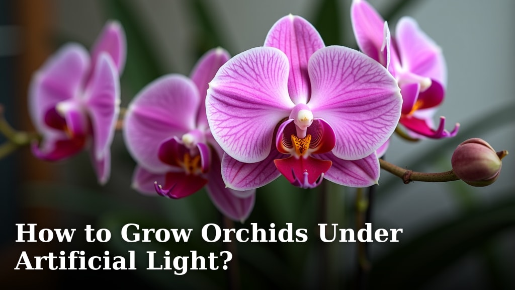 How to Grow Orchids Under Artificial Light?