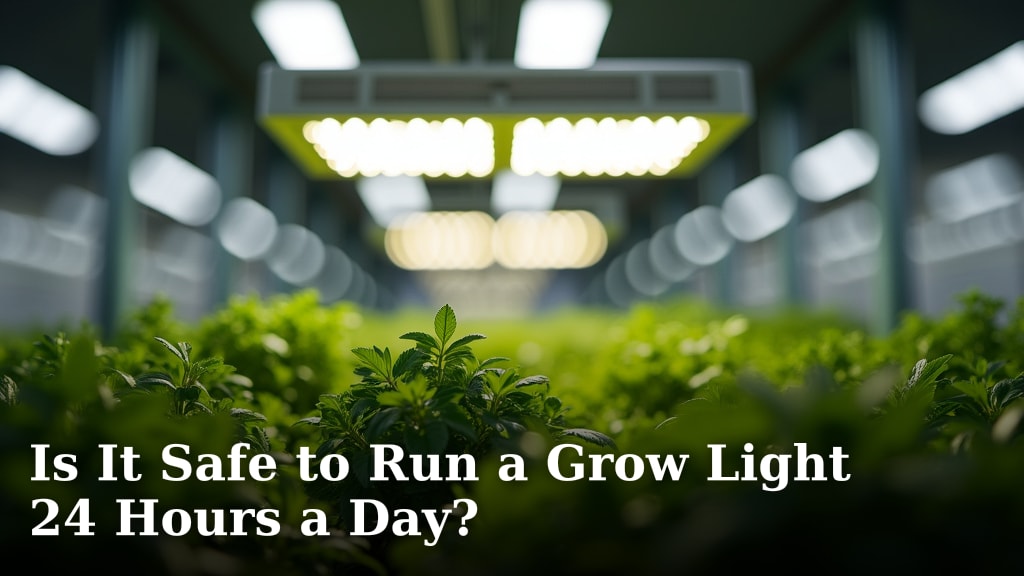 Is It Safe to Run a Grow Light 24 Hours a Day?