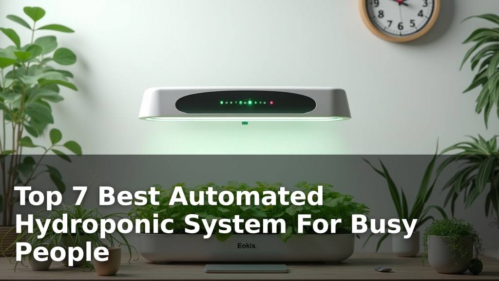 Top 7 Best Automated Hydroponic System For Busy People