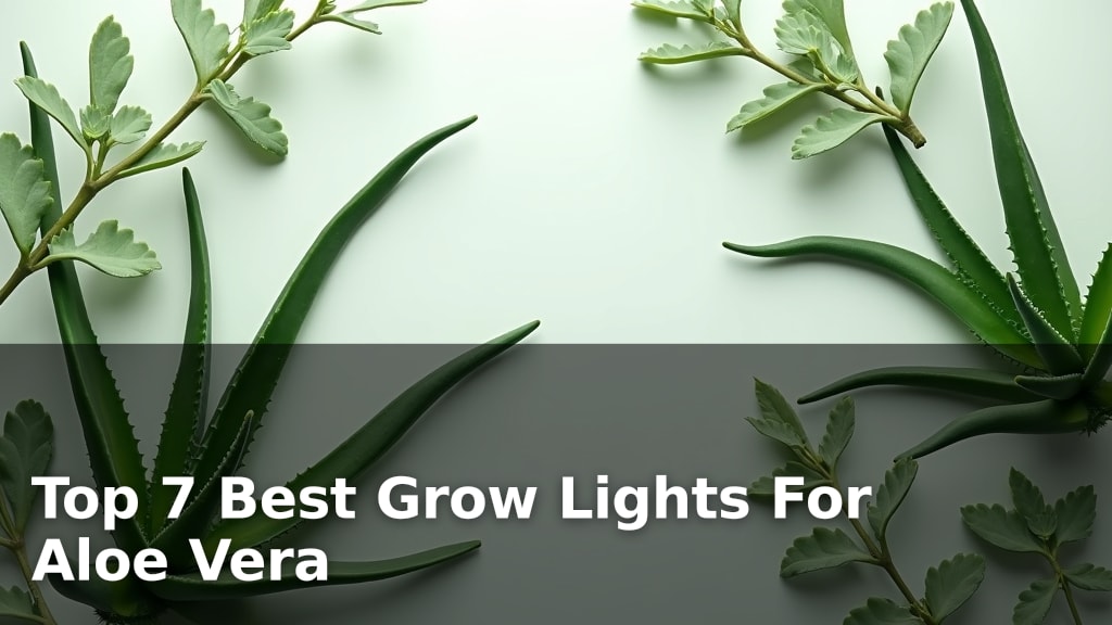 Top 7 Best Grow Lights For Aloe Vera