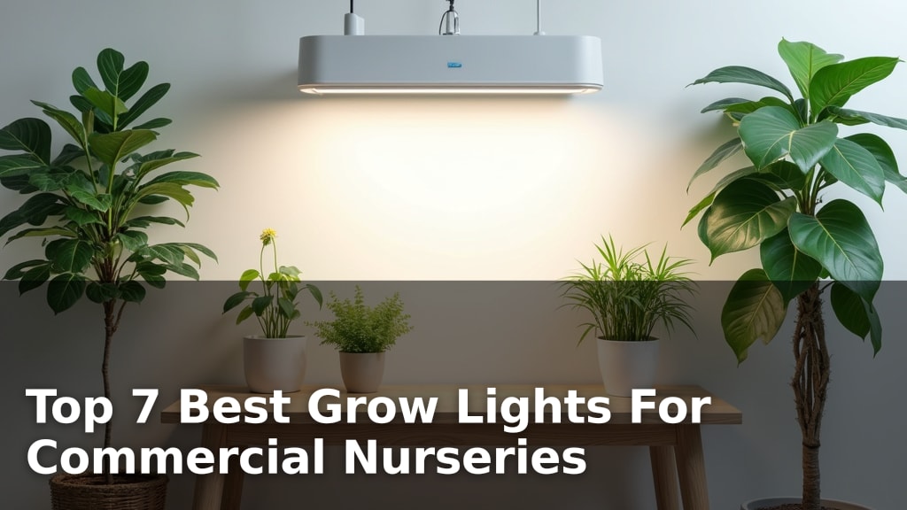Top 7 Best Grow Lights For Commercial Nurseries