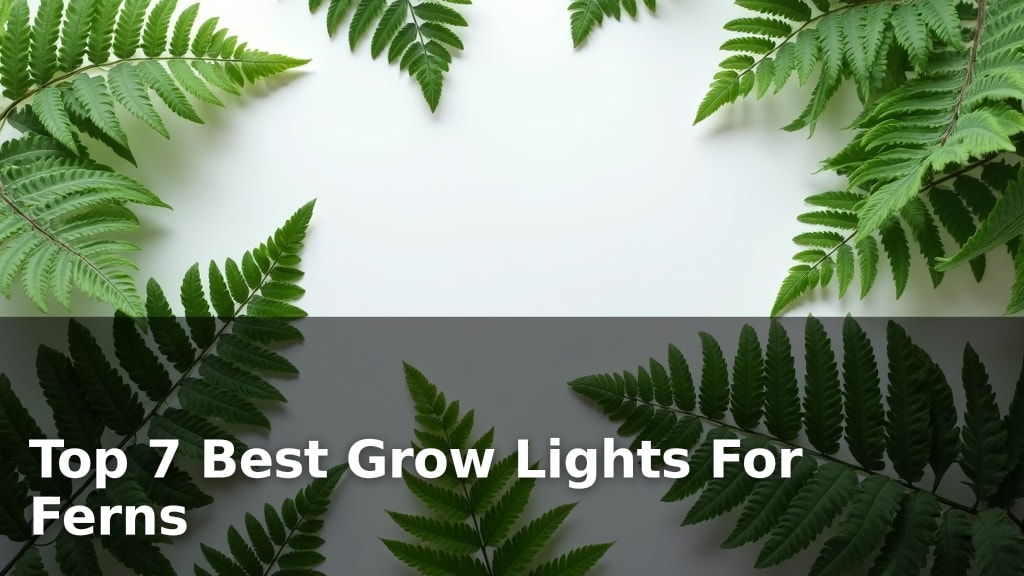 Top 7 Best Grow Lights For Ferns