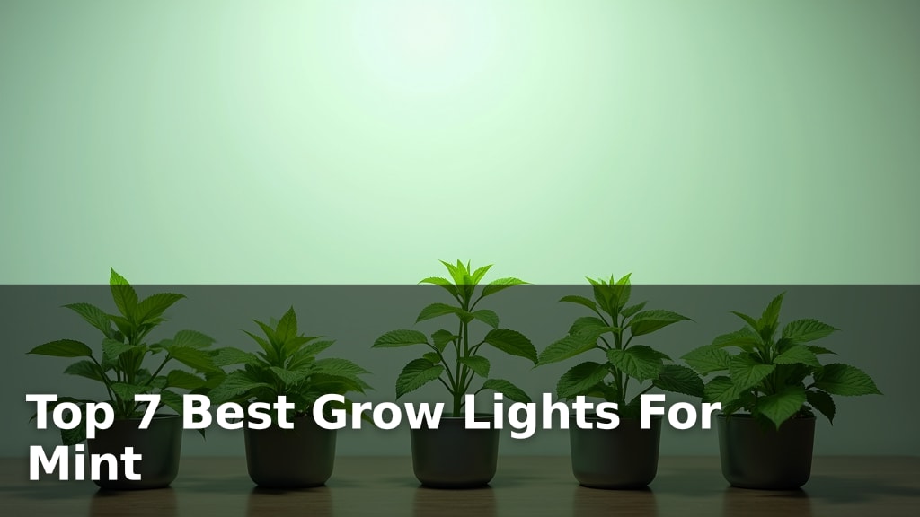 Top 7 Best Grow Lights For Mint