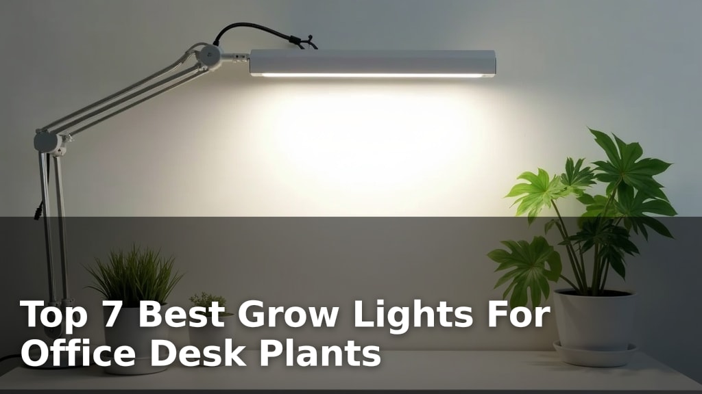 Top 7 Best Grow Lights For Office Desk Plants