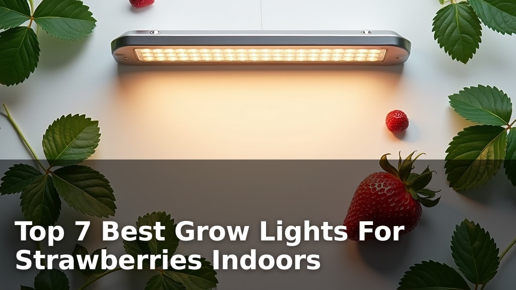 Top 7 Best Grow Lights For Strawberries Indoors