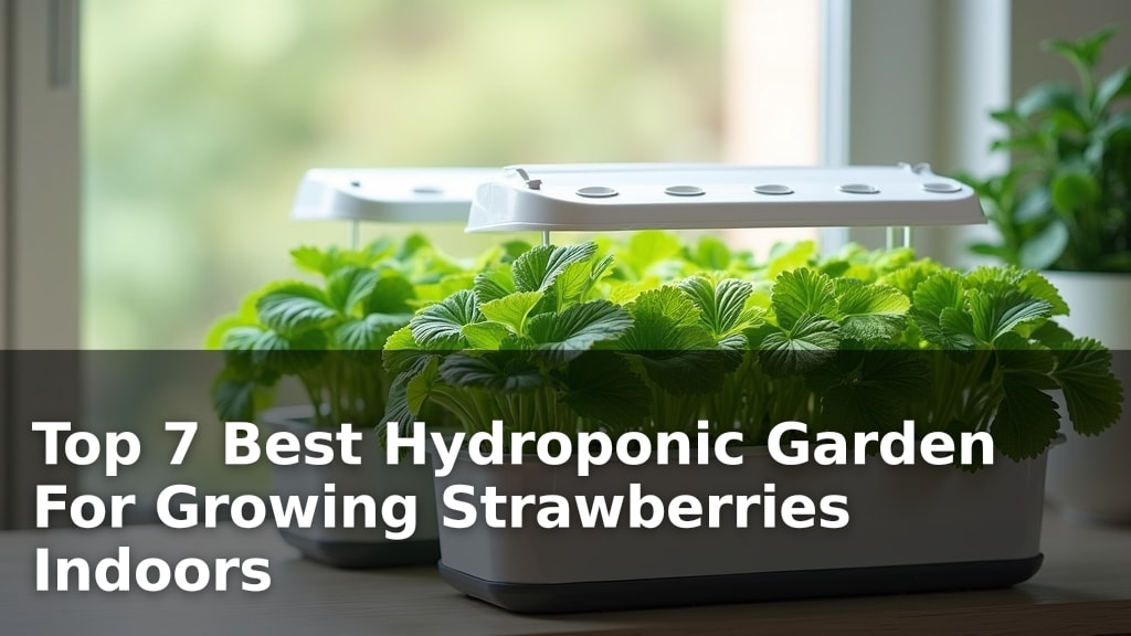 Top 7 Best Hydroponic Garden For Growing Strawberries Indoors