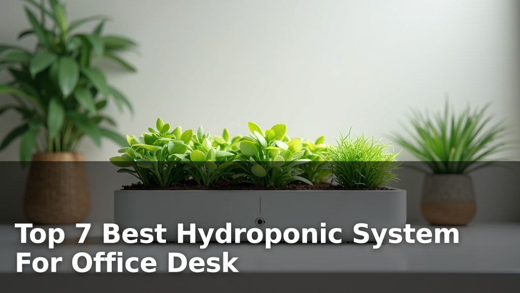 Top 7 Best Hydroponic System For Office Desk