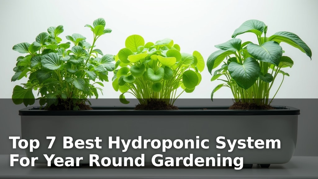 Top 7 Best Hydroponic System For Year Round Gardening