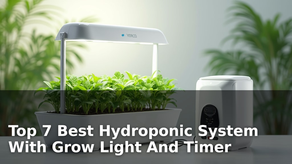 Top 7 Best Hydroponic System With Grow Light And Timer