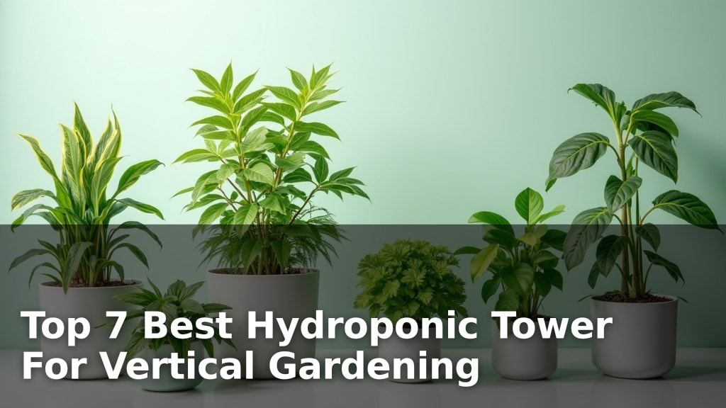 Top 7 Best Hydroponic Tower For Vertical Gardening