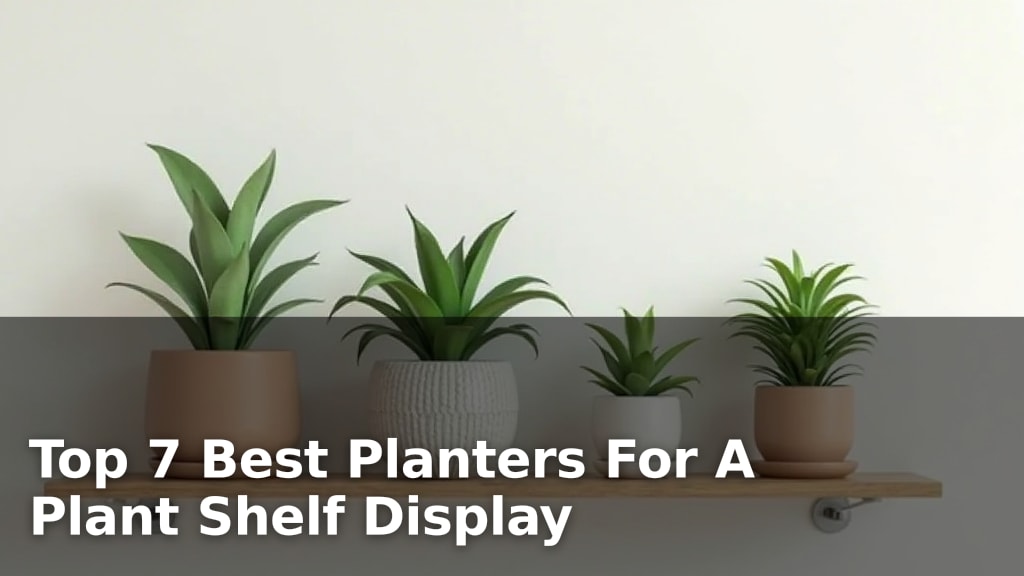Top 7 Best Planters For A Plant Shelf Display