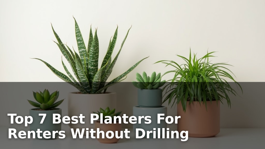 Top 7 Best Planters For Renters Without Drilling