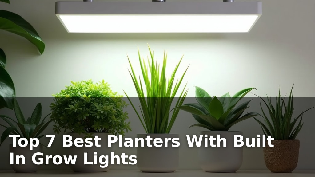 Top 7 Best Planters With Built In Grow Lights