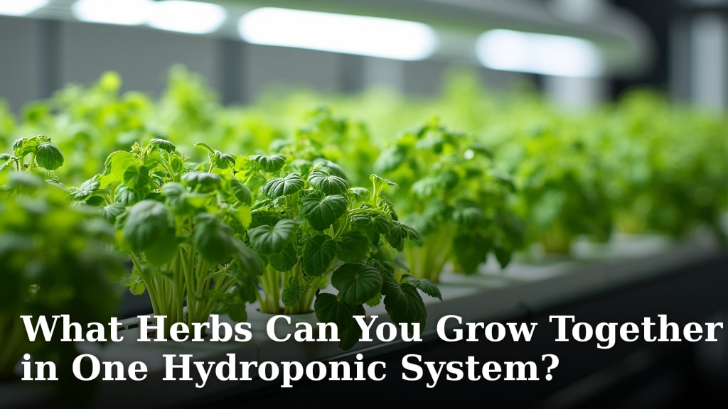 What Herbs Can You Grow Together in One Hydroponic System?