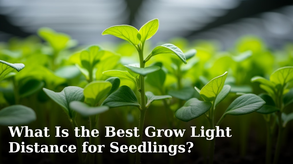 What Is the Best Grow Light Distance for Seedlings?