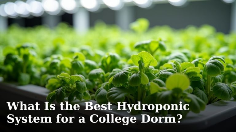 What Is the Best Hydroponic System for a College Dorm?