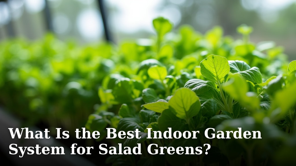 What Is the Best Indoor Garden System for Salad Greens?