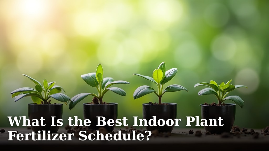 What Is the Best Indoor Plant Fertilizer Schedule?