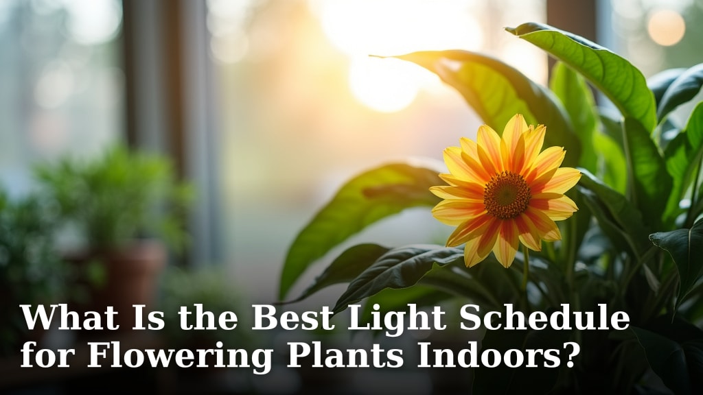What Is the Best Light Schedule for Flowering Plants Indoors?