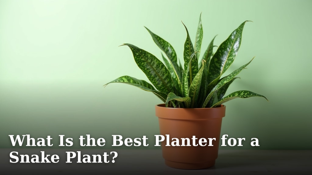 What Is the Best Planter for a Snake Plant?